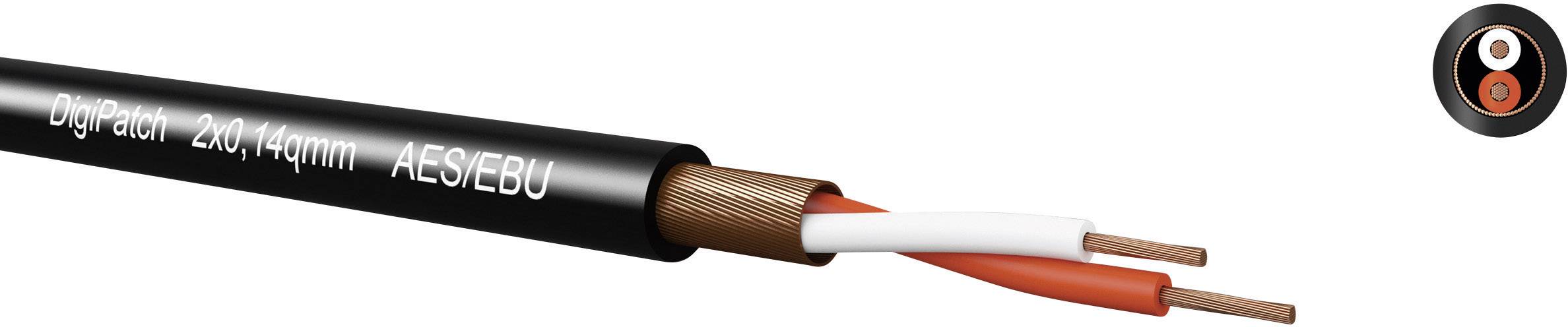 Kabeltronik 990201400-500 Busleitung 2 x 0.14mm² Schwarz 500m