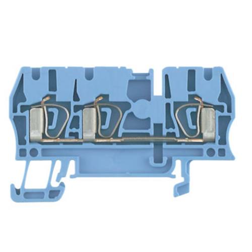 Weidmüller 1608550000-100 Durchgangsreihenklemme Zugfeder Blau 100 St.