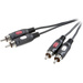 SpeaKa Professional Cinch Audio Anschlusskabel [2x Cinch-Stecker - 2x Cinch-Stecker] 0.50m Schwarz
