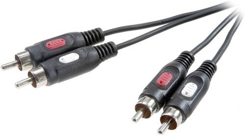 SpeaKa Professional SP-7869764 Cinch Audio Anschlusskabel [2x Cinch-Stecker - 2x Cinch-Stecker] 1.5