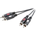 SpeaKa Professional Cinch Audio Anschlusskabel [2x Cinch-Stecker - 2x Cinch-Stecker] 5.00 m Schwarz