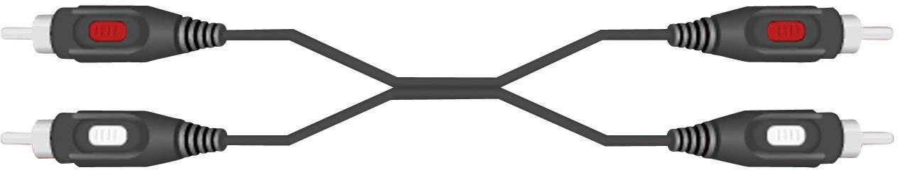 SpeaKa Professional SP-7870624 Cinch Audio Anschlusskabel [2x Cinch-Stecker - 2x Cinch-Stecker] 10.00m Schwarz