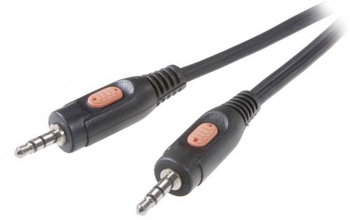 SpeaKa Professional SP-7870372 Klinke Audio Anschlusskabel [1x Klinkenstecker 3.5 mm - 1x Klinkenst