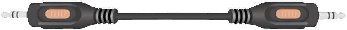SpeaKa Professional Klinke Audio Anschlusskabel [1x Klinkenstecker 3.5mm - 1x Klinkenstecker 3.5 mm] 1.50m Schwarz