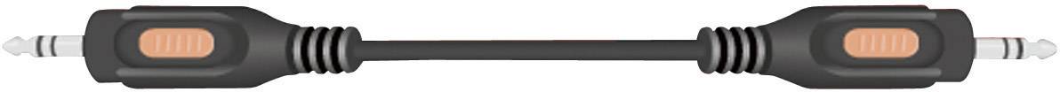 SpeaKa Professional SP-7870220 Klinke Audio Anschlusskabel [1x Klinkenstecker 3.5mm - 1x Klinkenstecker 3.5 mm] 2.50m Schwarz