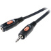SpeaKa Professional Klinke Audio Verlängerungskabel [1x Klinkenstecker 3.5mm - 1x Klinkenbuchse 3.5 mm] 2.50m Schwarz