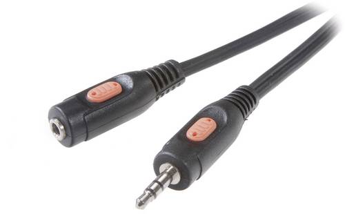 SpeaKa Professional SP-7870228 Klinke Audio Verlängerungskabel [1x Klinkenstecker 3.5 mm - 1x Klink