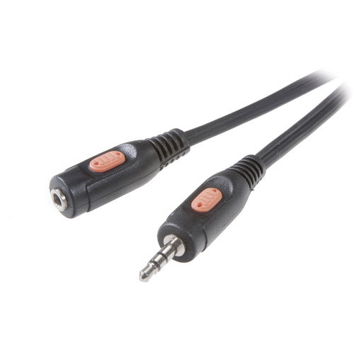 SpeaKa Professional SP-7870228 Klinke Audio Verlängerungskabel [1x Klinkenstecker 3.5 mm - 1x Klink