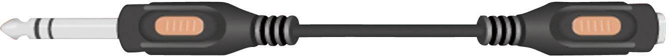 SpeaKa Professional Klinke Audio Verlängerungskabel [1x Klinkenstecker 6.35mm - 1x Klinkenbuchse 6.35 mm] 10m Schwarz