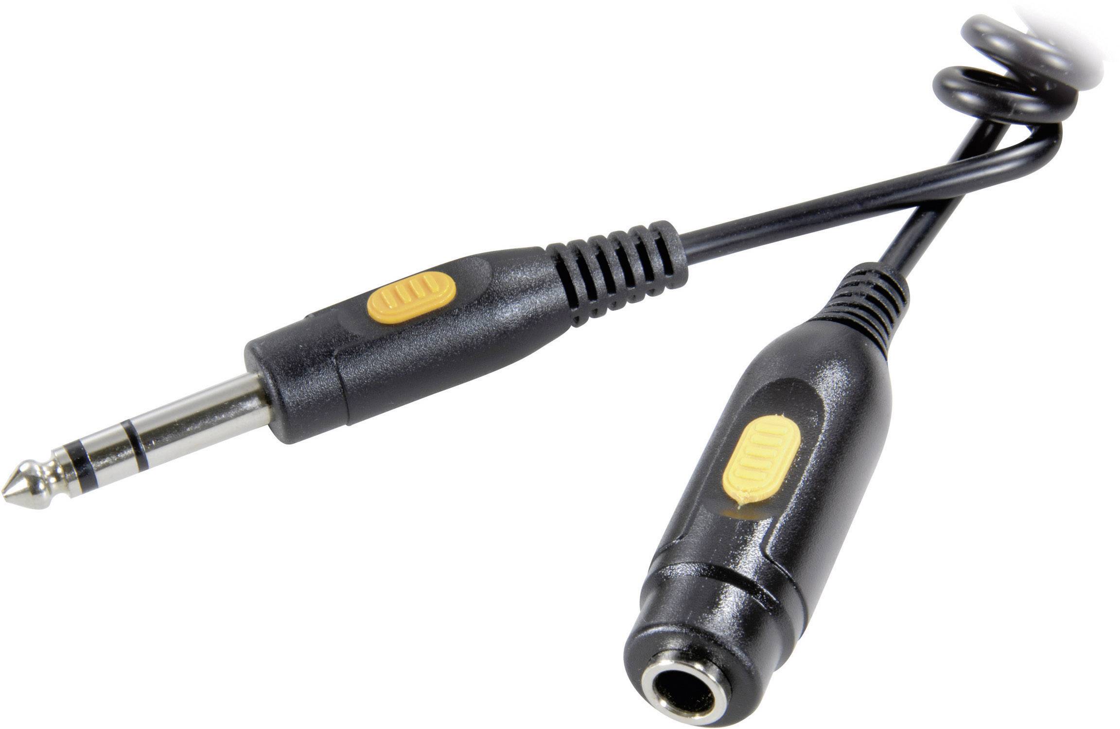 SpeaKa Professional SP-1300224 Klinke Audio Verlängerungskabel [1x Klinkenstecker 6.35mm - 1x Klinkenbuchse 6.35 mm] 5.00m