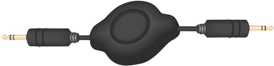 SpeaKa Professional SP-7869796 Klinke Audio Anschlusskabel [1x Klinkenstecker 3.5mm - 1x Klinkenstecker 3.5 mm] 1.10m Schwarz