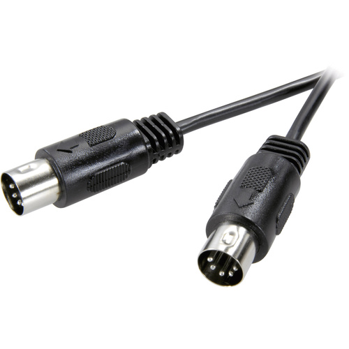 SpeaKa Professional SP-7870236 DIN-Anschluss Audio Anschlusskabel [1x Diodenstecker 5pol (DIN) - 1x