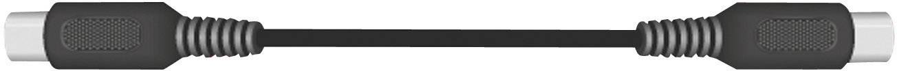SpeaKa Professional DIN-Anschluss Audio Anschlusskabel [1x Diodenstecker 5pol (DIN) - 1x Diodenstecker 5pol (DIN)] 1.50m Schwarz
