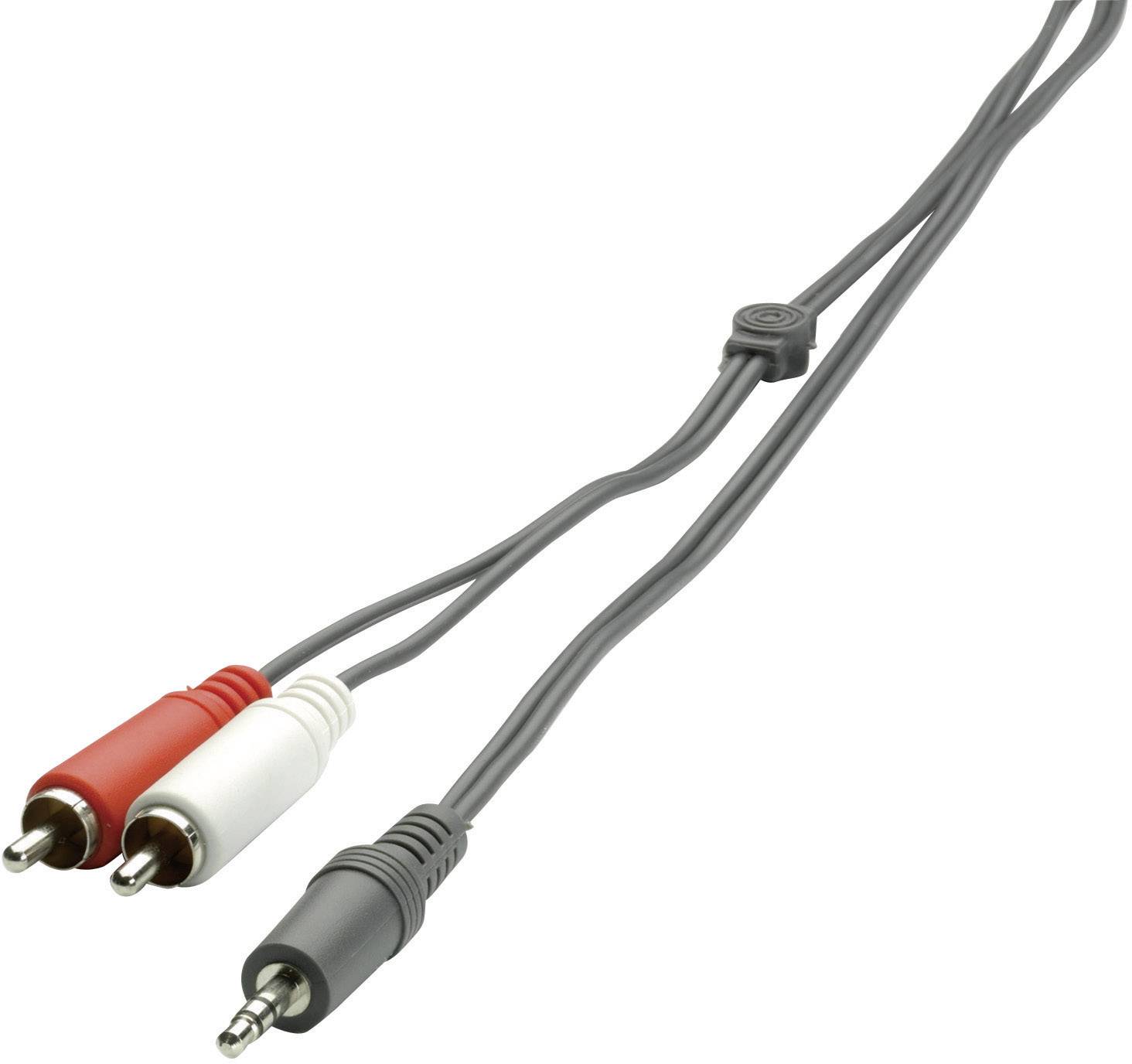 Logilink CA1050 Audio-Klinkenkabel – 2m Schwarz, Stereo-Verbindungskabel, 1 Stück