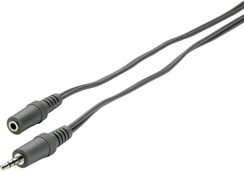 SpeaKa Professional SP-1300376 Klinke Audio Verlängerungskabel [1x Klinkenstecker 3.5 mm - 1x Klink