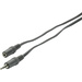 SpeaKa Professional SP-1300376 Klinke Audio Verlängerungskabel [1x Klinkenstecker 3.5mm - 1x Klinkenbuchse 3.5 mm] 2.00m Grau