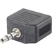 SpeaKa Professional Klinke Audio Y-Adapter [1x Klinkenstecker 3.5 mm - 2x Klinkenbuchse 3.5 mm] Sch