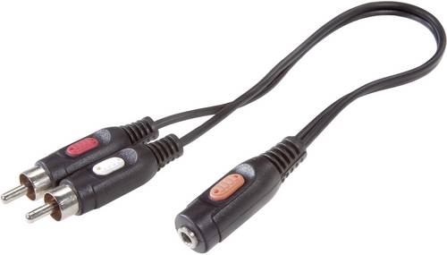 SpeaKa Professional SP-7870256 Cinch / Klinke Audio Anschlusskabel [2x Cinch-Stecker - 1x Klinkenbu