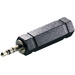 SpeaKa Professional SP-7869824 Klinke Audio Adapter [1x Klinkenstecker 3.5mm - 1x Klinkenbuchse 6.35 mm] Schwarz