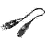 SpeaKa Professional SP-7869828 Cinch / Klinke Audio Verlängerungskabel [2x Cinch-Stecker - 1x Klinkenbuchse 6.35 mm] 20.00 cm Schwarz