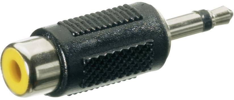 SpeaKa Professional SP-7870276 Klinke / Cinch Audio Adapter [1x Klinkenstecker 3.5mm - 1x Cinch-Buchse] Schwarz