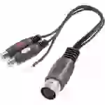 SpeaKa Professional SP-7870284 Cinch / DIN-Anschluss Audio Y-Adapter [1x Diodenstecker 5pol (DIN) - SpeaKa Professional SP-7870284 Cinch / DIN-Anschluss Audio Y-Adapter [1x Diodenstecker 5pol (DIN) -