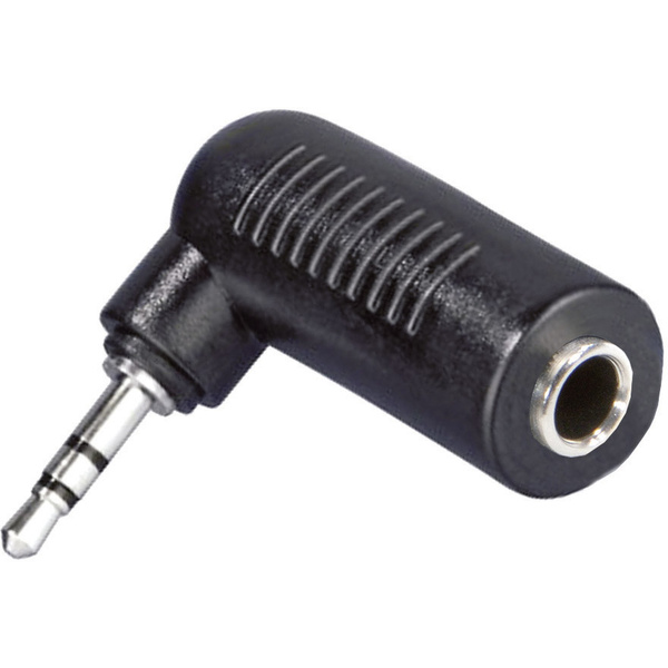 SpeaKa Professional Klinke Audio Adapter [1x Klinkenstecker 2.5mm - 1x Klinkenbuchse 3.5 mm] Schwarz
