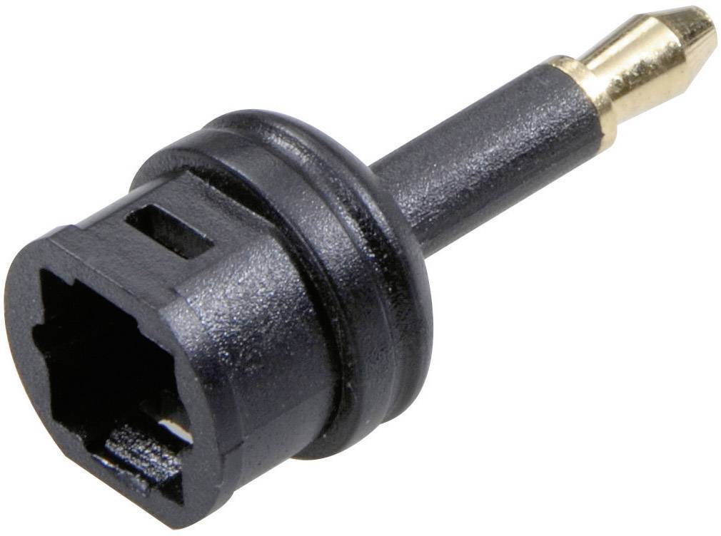 SpeaKa Professional Toslink Digital-Audio Adapter [1x Optischer Stecker 3.5mm - 1x Toslink-Buchse (ODT)] 0.00m Schwarz