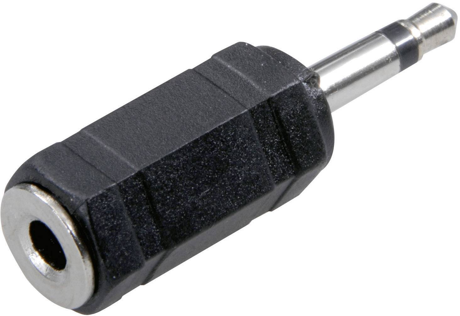 SpeaKa Professional SP-1300484 Klinke Audio Adapter [1x Klinkenstecker 3.5mm - 1x Klinkenbuchse 3.5 mm] Schwarz