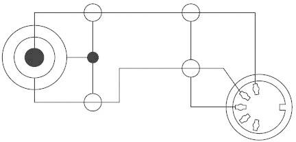 SpeaKa Professional SP-7869840 DIN-Anschluss / Klinke Audio Adapter [1x Klinkenstecker 3.5mm - 1x Diodenbuchse 5pol (DIN)] Schwarz