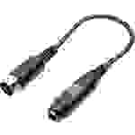 SpeaKa Professional SP-7870312 DIN-Anschluss / Klinke Audio Adapter [1x DIN-Stecker 5pol. - 1x Klinkenbuchse 6.35 mm] Schwarz