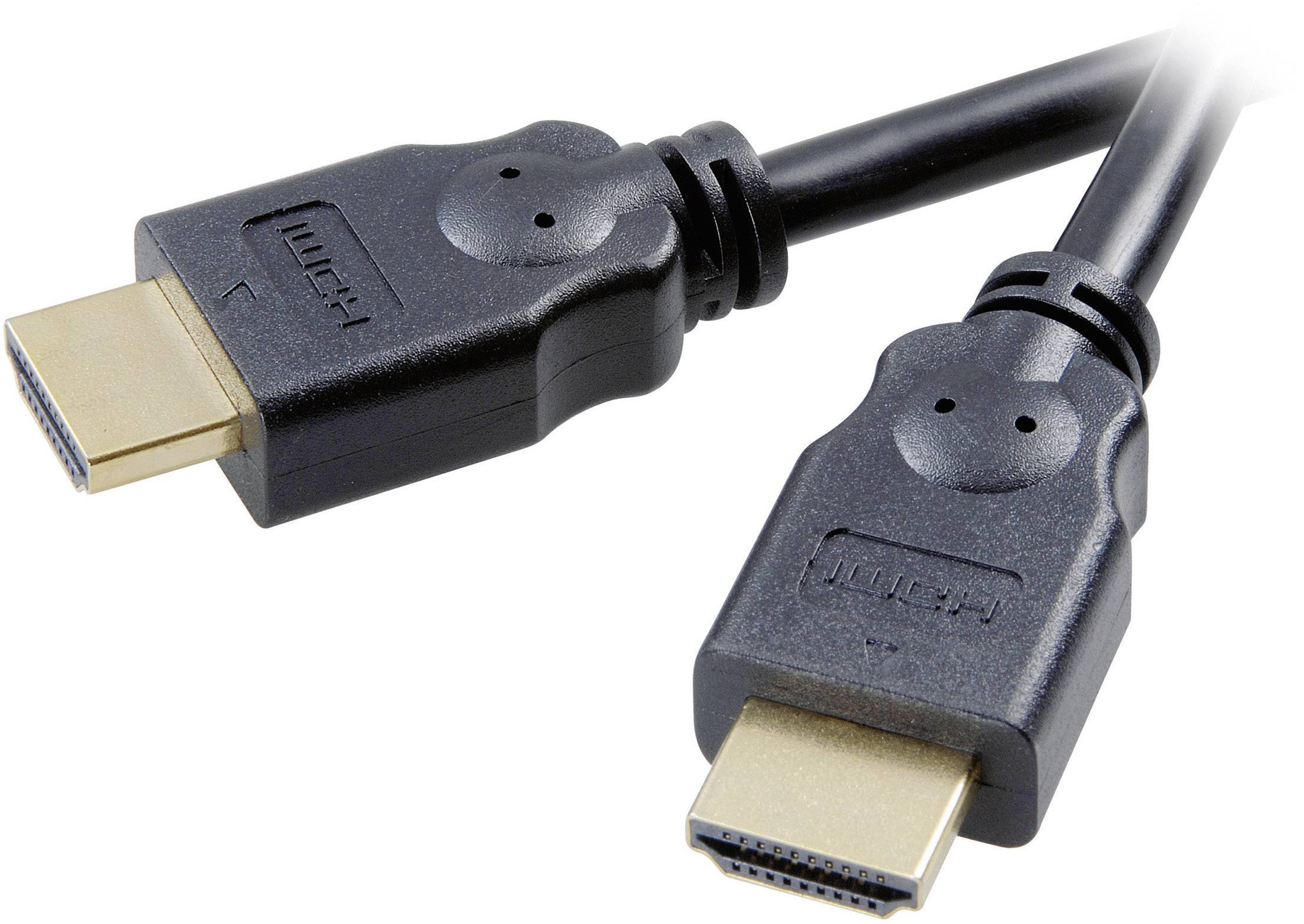 SpeaKa Professional HDMI Anschlusskabel HDMI-A Stecker, HDMI-A Stecker 1.50 m Schwarz SP-7869884 4K
