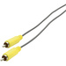 Câble de raccordement SpeaKa Professional SP-1300788 [1x Cinch-RCA mâle - 1x Cinch-RCA mâle] 3.00 m jaune, gris