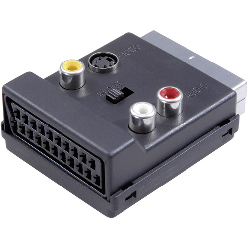 SpeaKa Professional SP-7870356 SCART / Cinch / S-Video Y-Adapter [1x SCART-Stecker - 3x Cinch-Buchs