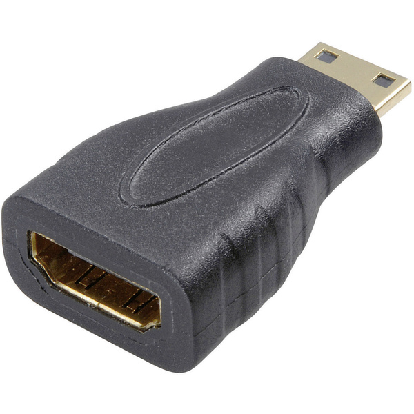 SpeaKa Professional SP-7869908 HDMI Adapter [1x HDMI-Stecker C Mini - 1x HDMI-Buchse] Schwarz vergo
