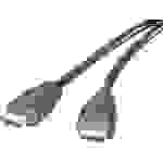SpeaKa Professional HDMI Cable HDMI-A plug, HDMI-A plug 0.50 m Black SP-9024564 Audio Return Channel, gold plated connectors HDMI