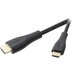 SpeaKa Professional HDMI Anschlusskabel HDMI-A Stecker, HDMI-Mini-C Stecker 1.50m Schwarz SP-1300956 Audio Return Channel