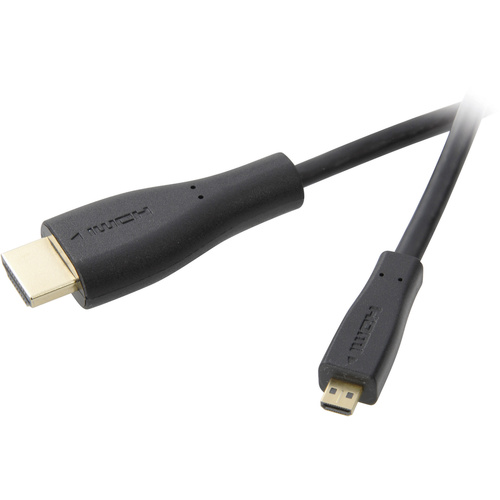SpeaKa Professional HDMI Anschlusskabel 45.00cm SP-4938888 Audio Return Channel, vergoldete Steckkontakte, Ultra HD (4k) HDMI
