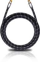 Antennen, SAT Anschlusskabel [1x Antennenbuchse 75 Ω - 1x Antennenstecker 75 Ω] 7.50 m 125 dB vergoldete Steckkontakte, gesleeved Schwarz, Grau Oe