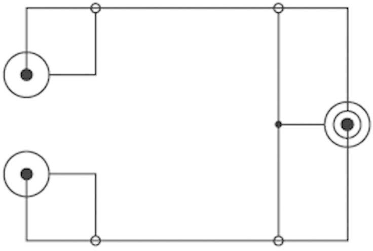 SpeaKa Professional SP-1300360 Cinch / Klinke Audio Anschlusskabel [2x Cinch-Stecker - 1x Klinkenstecker 3.5 mm] 2.00m Schwarz