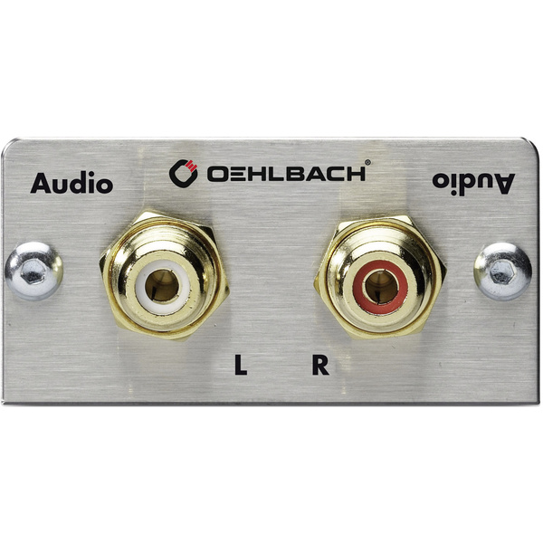 Oehlbach PRO IN MMT AUDIO Stereo Cinch (R/L) Multimedia-Einsatz mit Lötanschluss