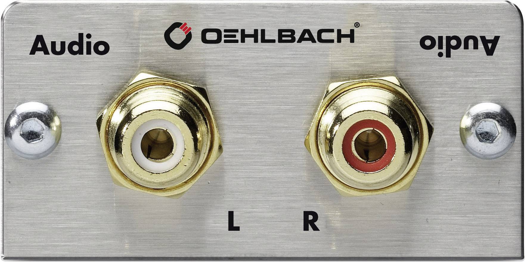 Oehlbach PRO IN MMT AUDIO Stereo Cinch (R/L) Multimedia-Einsatz mit Lötanschluss