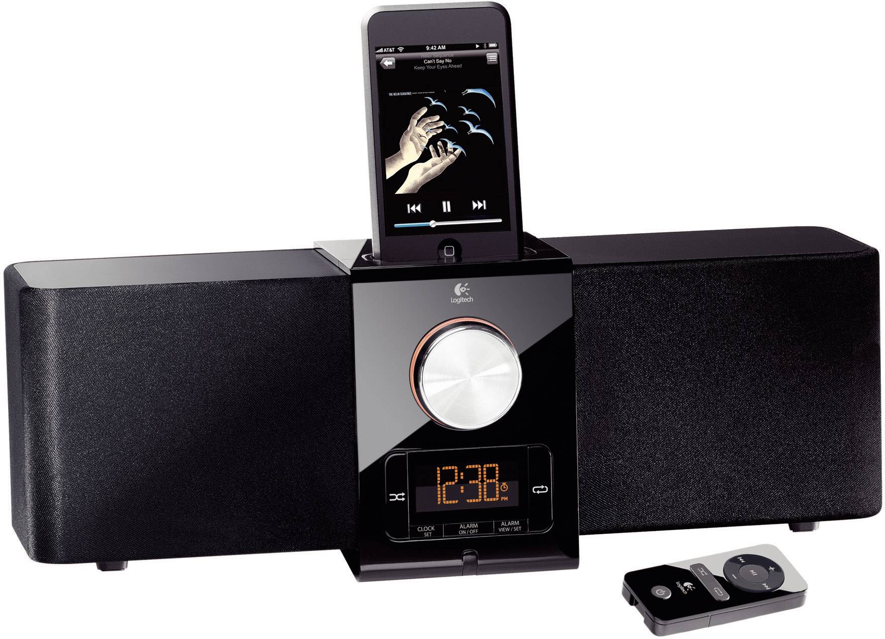 Logitech Pure-Fi Express Plus Mobiles Lautsprechersystem für iPod und iPhone Schwarz