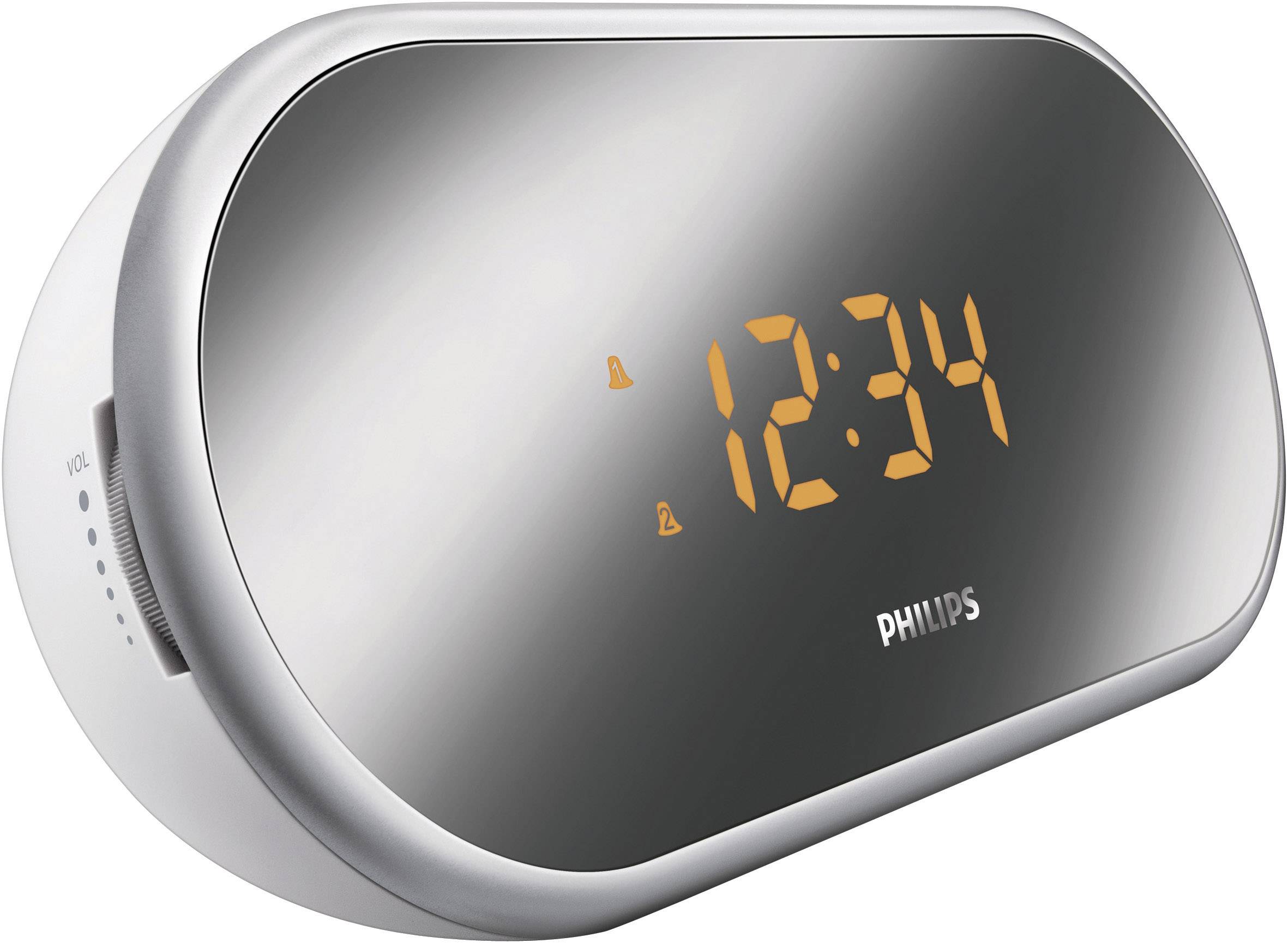 Philips AJ1000 Radiowecker UKW Weiß, Silber