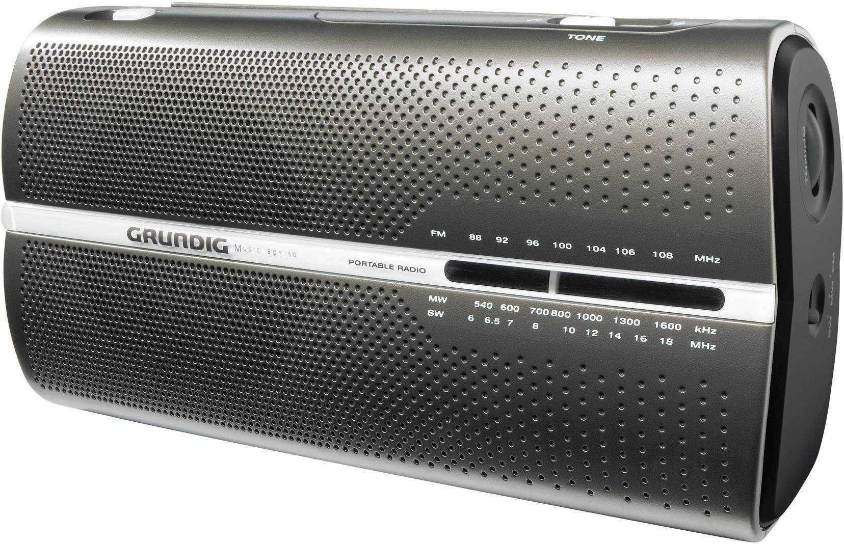 Grundig Music 50 / RP 5200 Mocca UKW, MW, KW Akku-Ladefunktion, Stimmungslicht Mocca