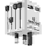 Skross World USB Charger Chargeur USB pour prise murale Courant de sortie (max.) 2400 mA Nbr. de sorties: 2 x USB avec adaptateur