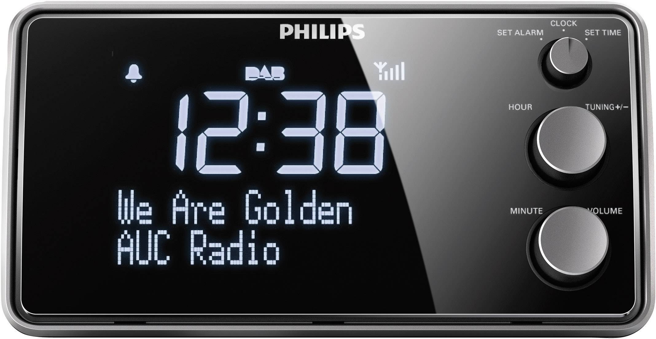 Philips AJB3552 Radiowecker DAB+, UKW Schwarz