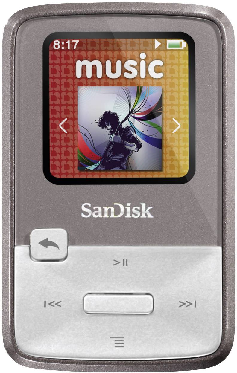 SanDisk Sansa Clip Zip 8GB grau MP3-Player 8 GB Grau