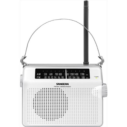 Sangean PR-D6 Kofferradio UKW, MW Weiß