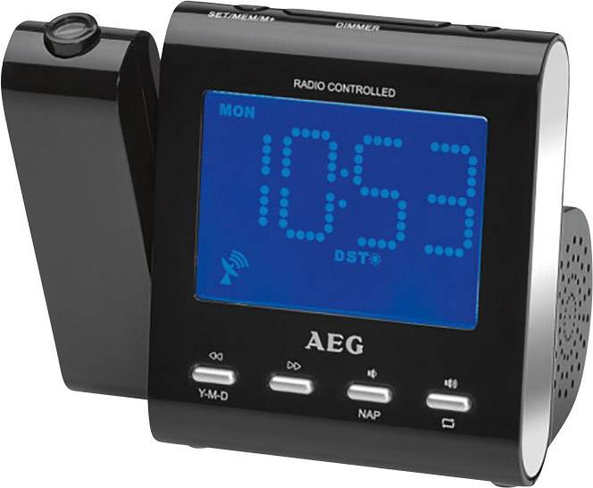 AEG MRC 4122 Radiowecker UKW, MW AUX Schwarz